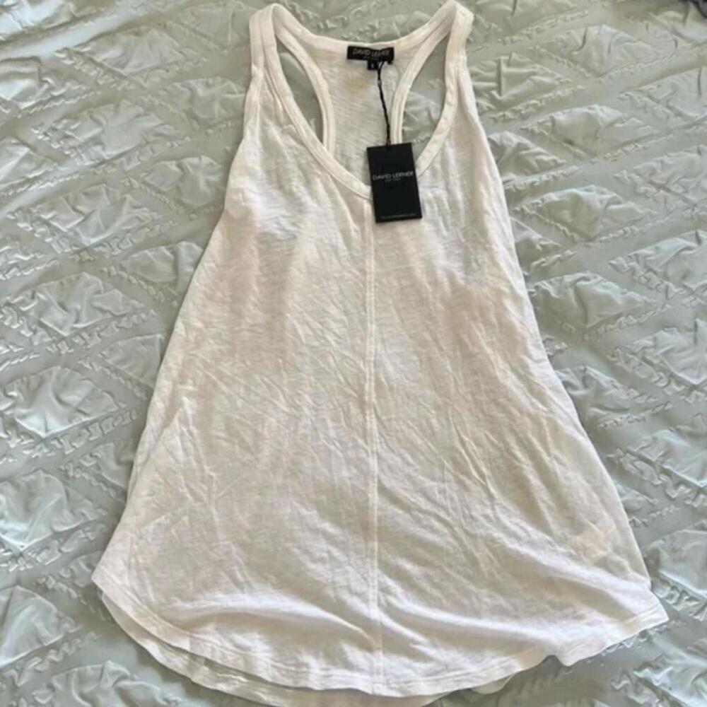 David lerner tank white small